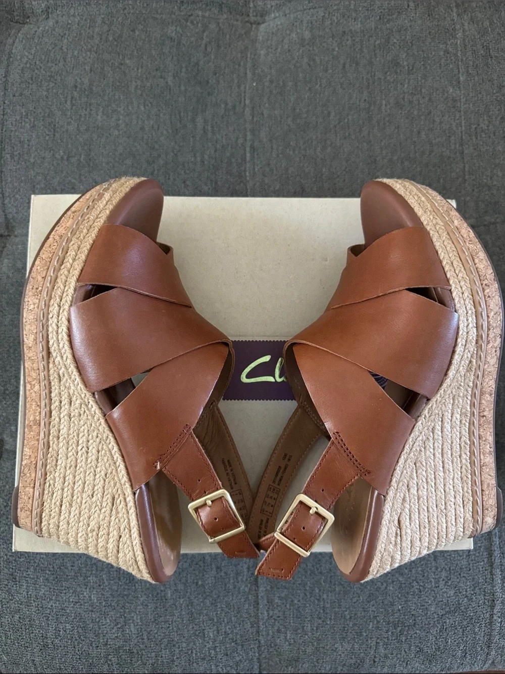Clarks smooth leather